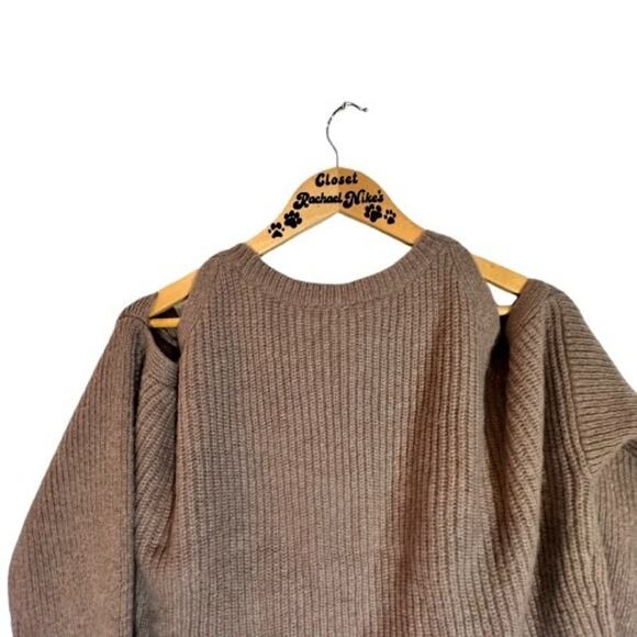 Express Women’s NWT Cold Shoulder Cable Knit Sweater Dress size XL - Picture 6 of 8